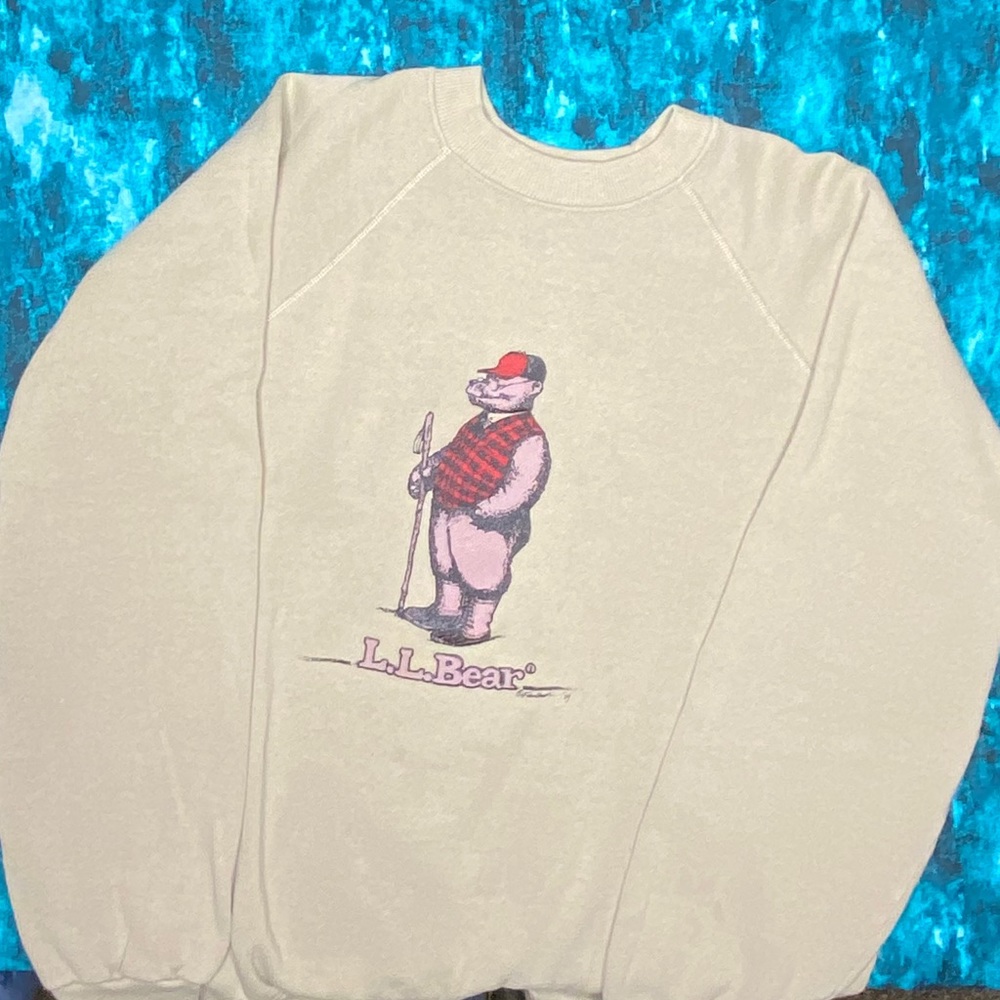Vintage L.L Bear Sweatshirt 80s XL L.L. Bean Spoof - Picture 1 of 8